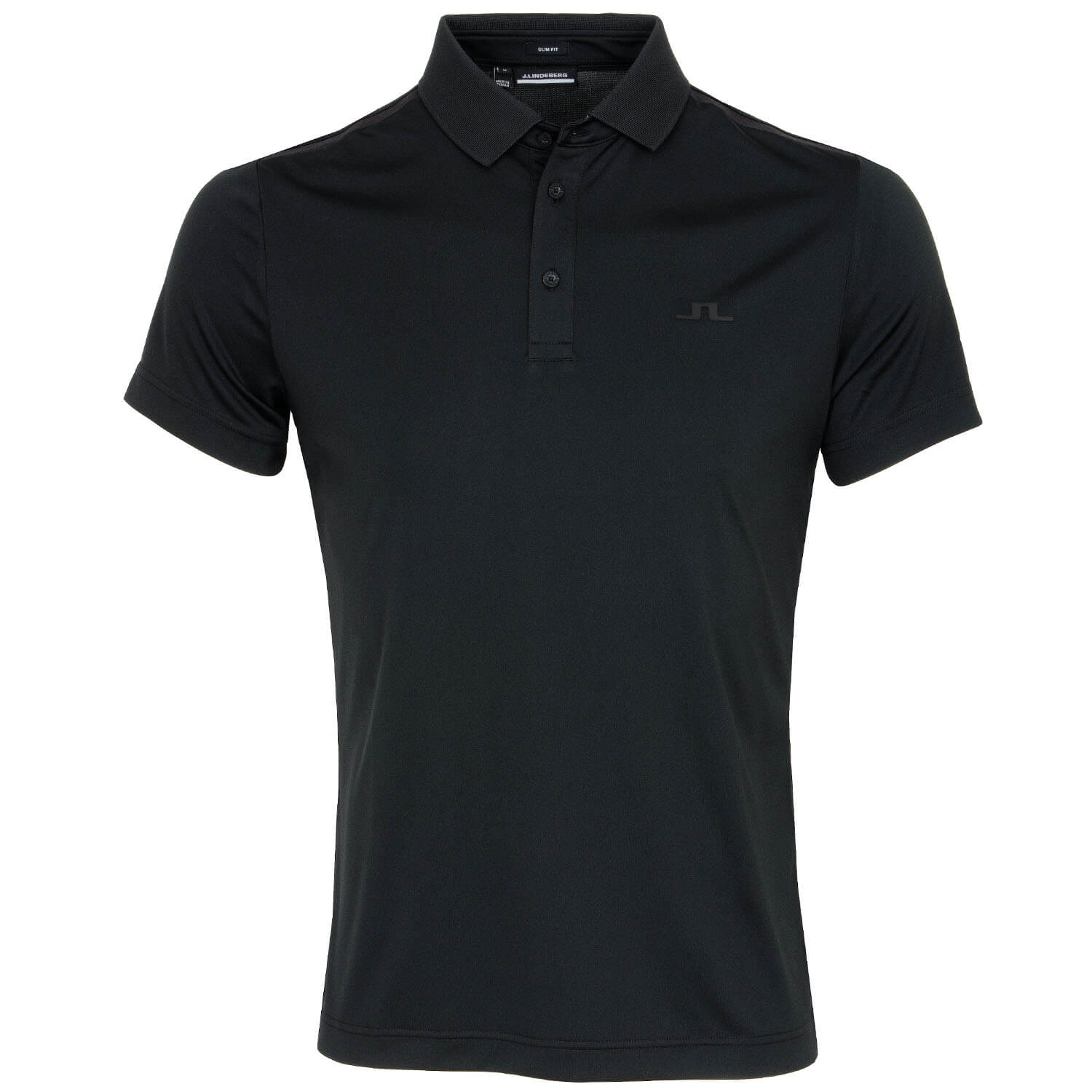 J Lindeberg Ivan Polo Shirt Black | Scottsdale Golf