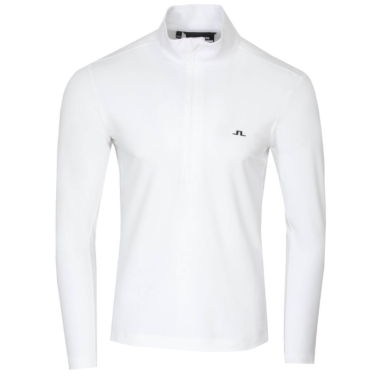 J Lindeberg Luke Zip Neck Sweater White | Scottsdale Golf