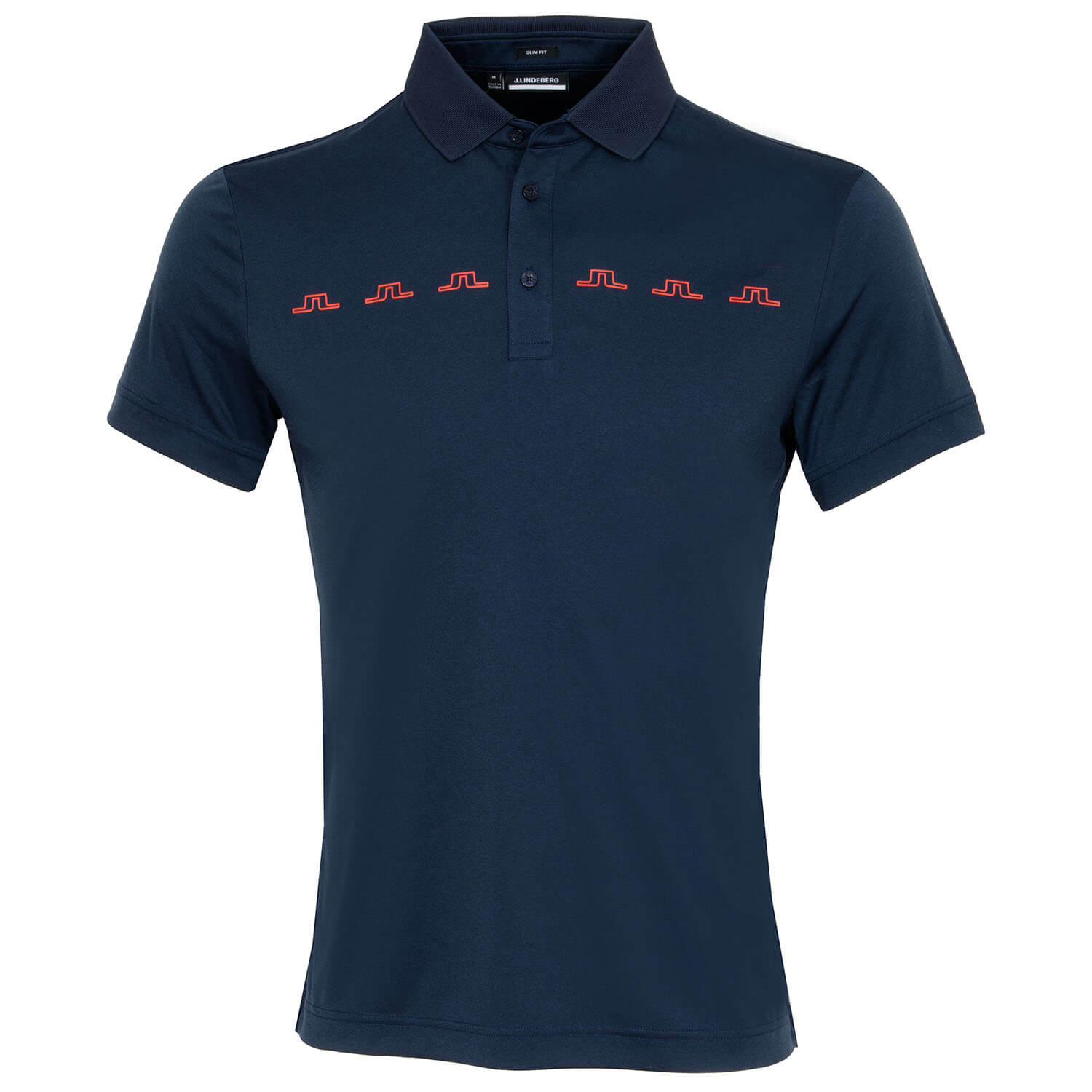 J Lindeberg Zip Polo Shirt JL Navy | Scottsdale Golf