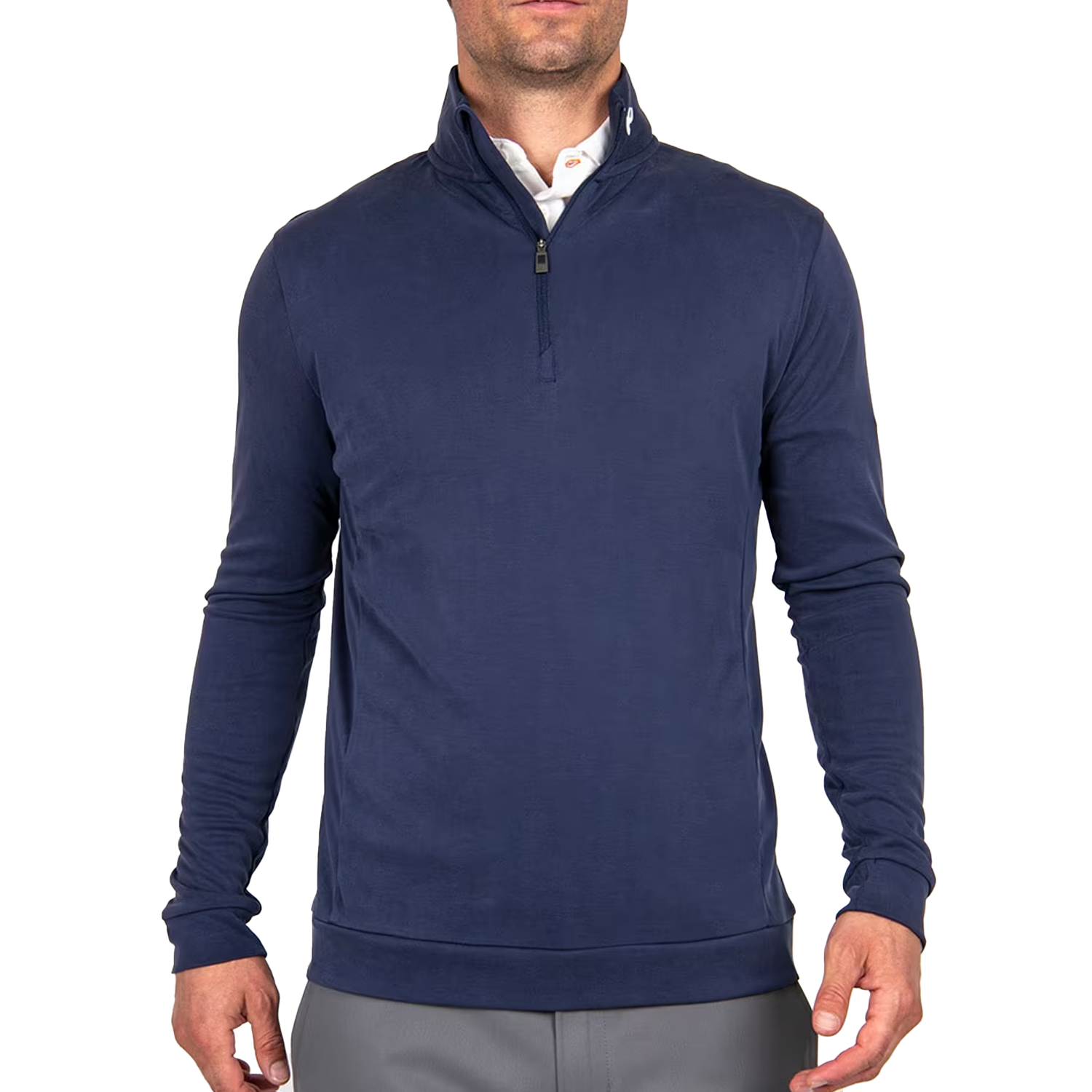 KJUS K Half Zip Golf Sweater Atlanta Blue | Scottsdale Golf