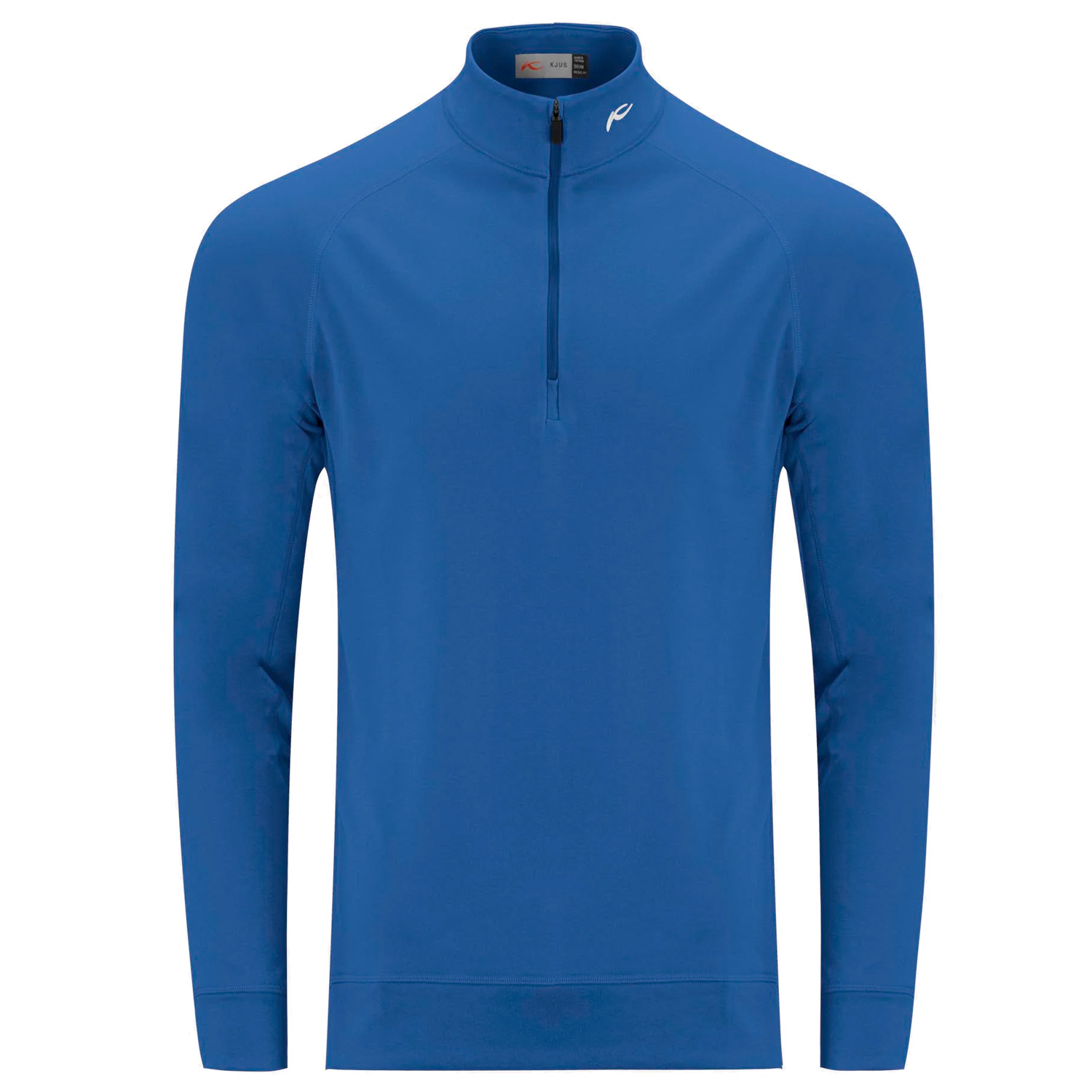 KJUS Keano Zip Golf Sweater Bright Blue | Scottsdale Golf