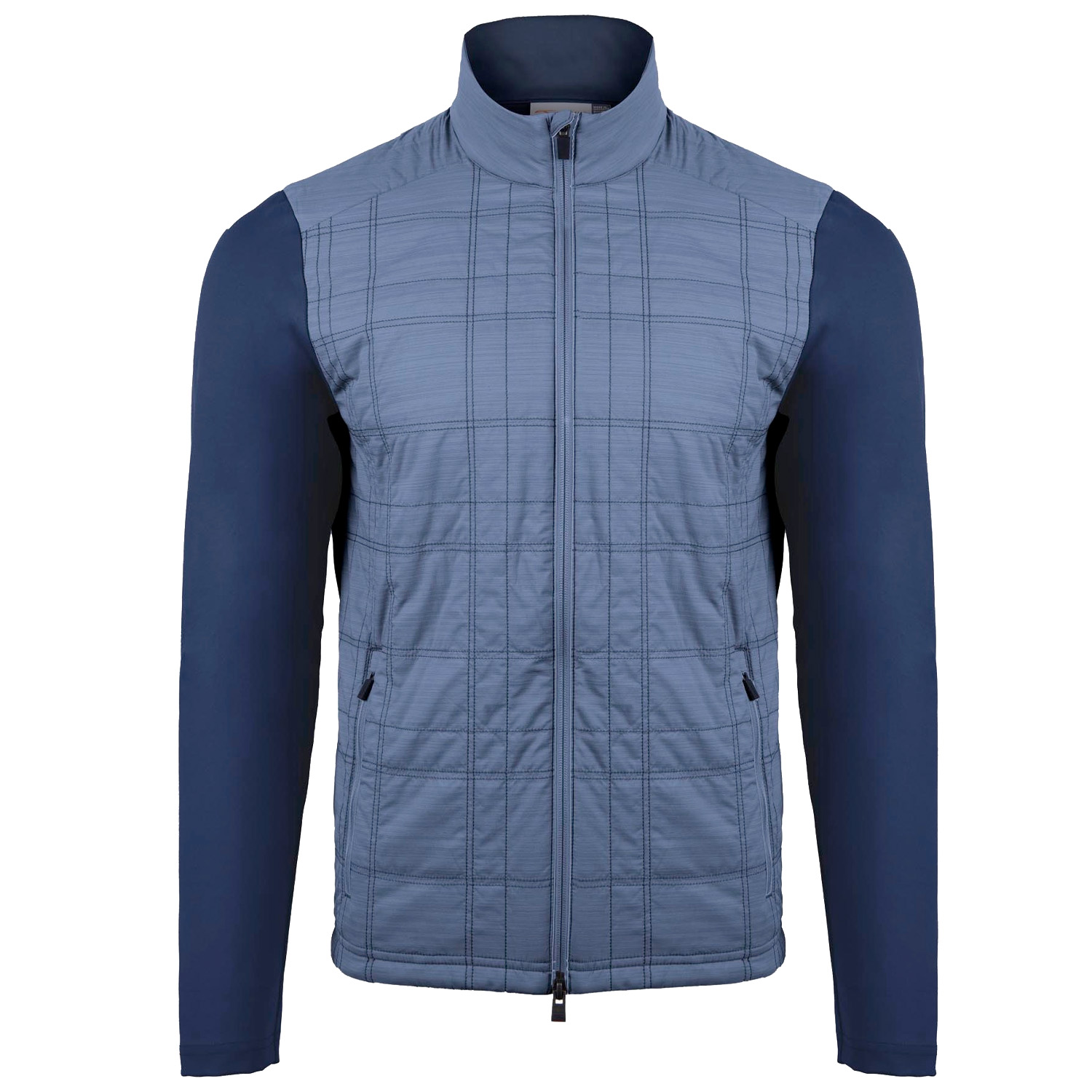 KJUS Rowan Insulated Full Zip Golf Jacket Steel Blue/Atlanta Blue ...