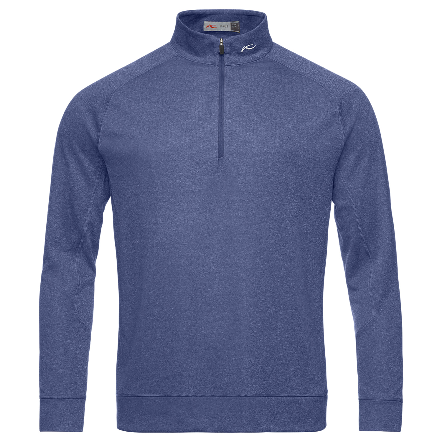 KJUS Keano Half Zip Golf Sweater Atlanta Blue Melange | Scottsdale Golf