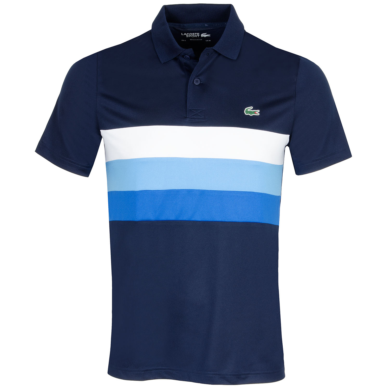 Lacoste SPORT Tricolour Stripe Golf Polo Shirt