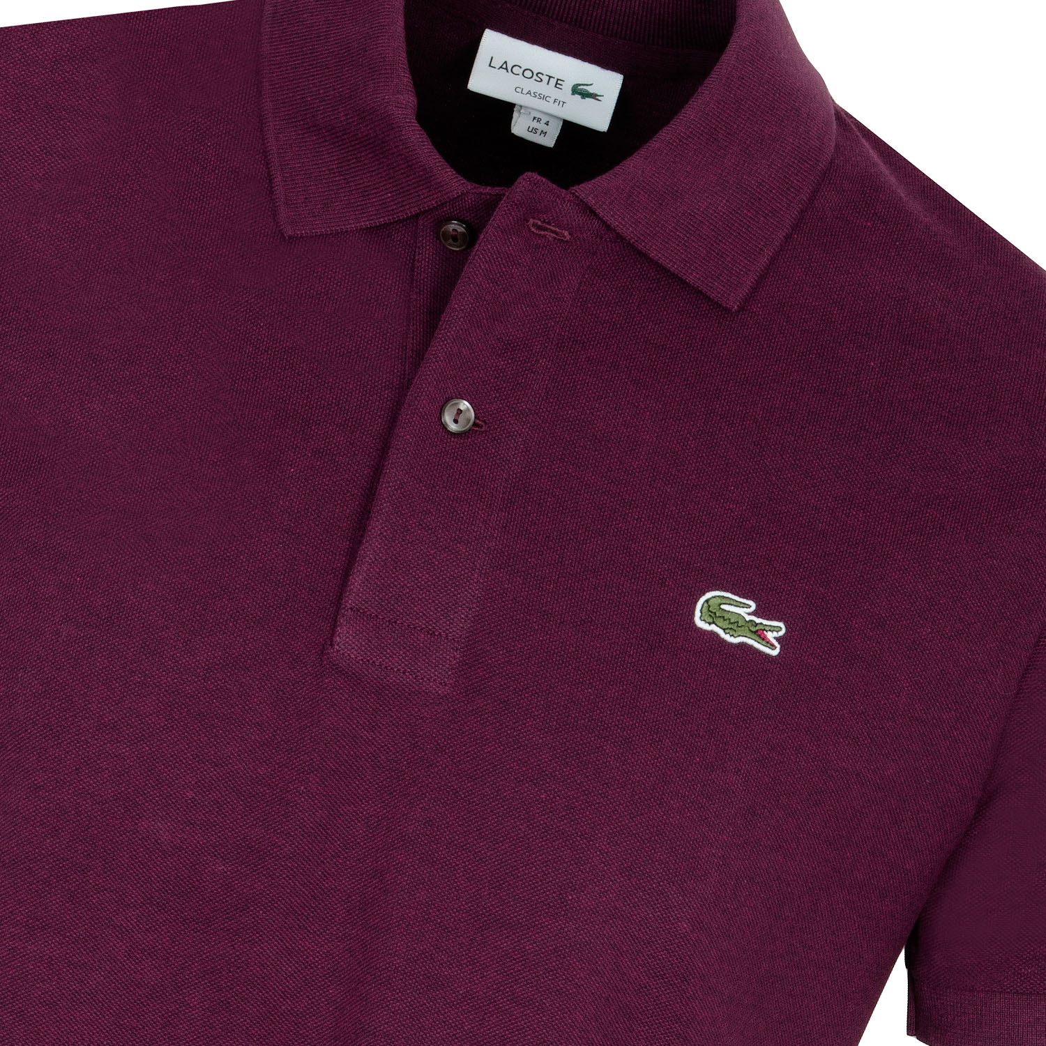Lacoste Marl Classic Golf Polo Shirt Vine Chine | Scottsdale Golf