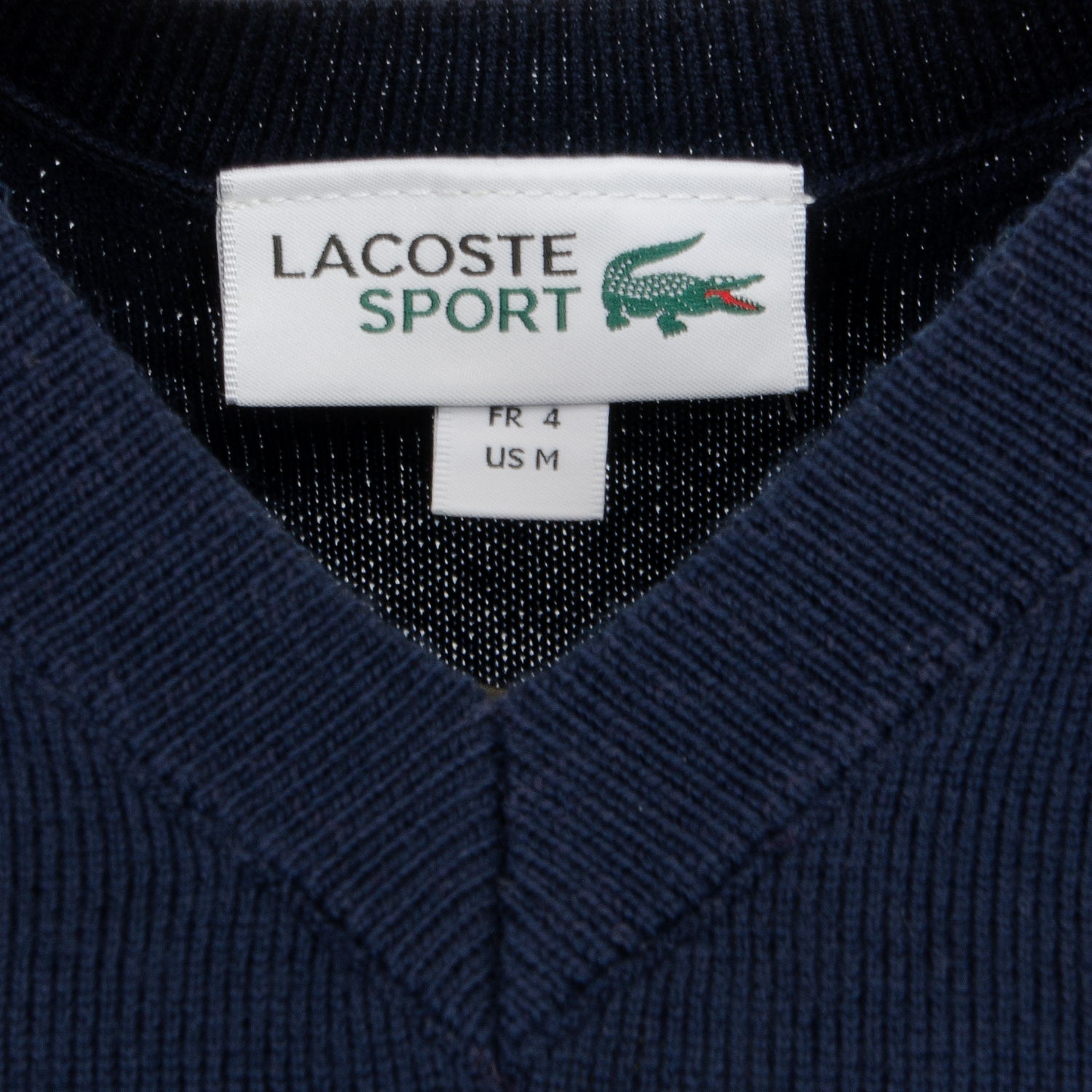 Lacoste Ryder Cup Edition V-Neck Sweater Silver Chine/White ...