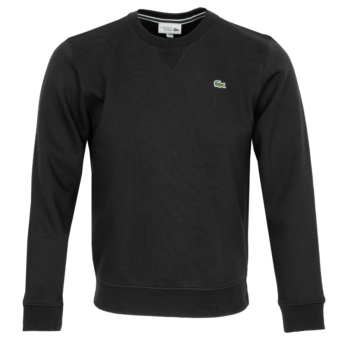 Lacoste Crew Neck Sweater Black | Scottsdale Golf