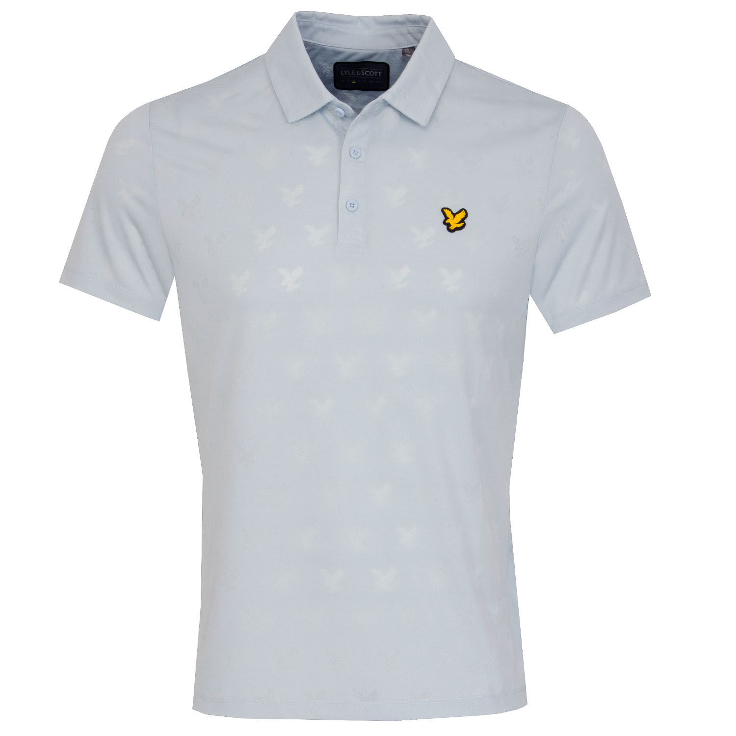 Image of Lyle & Scott Jacquard Golf Polo Shirt