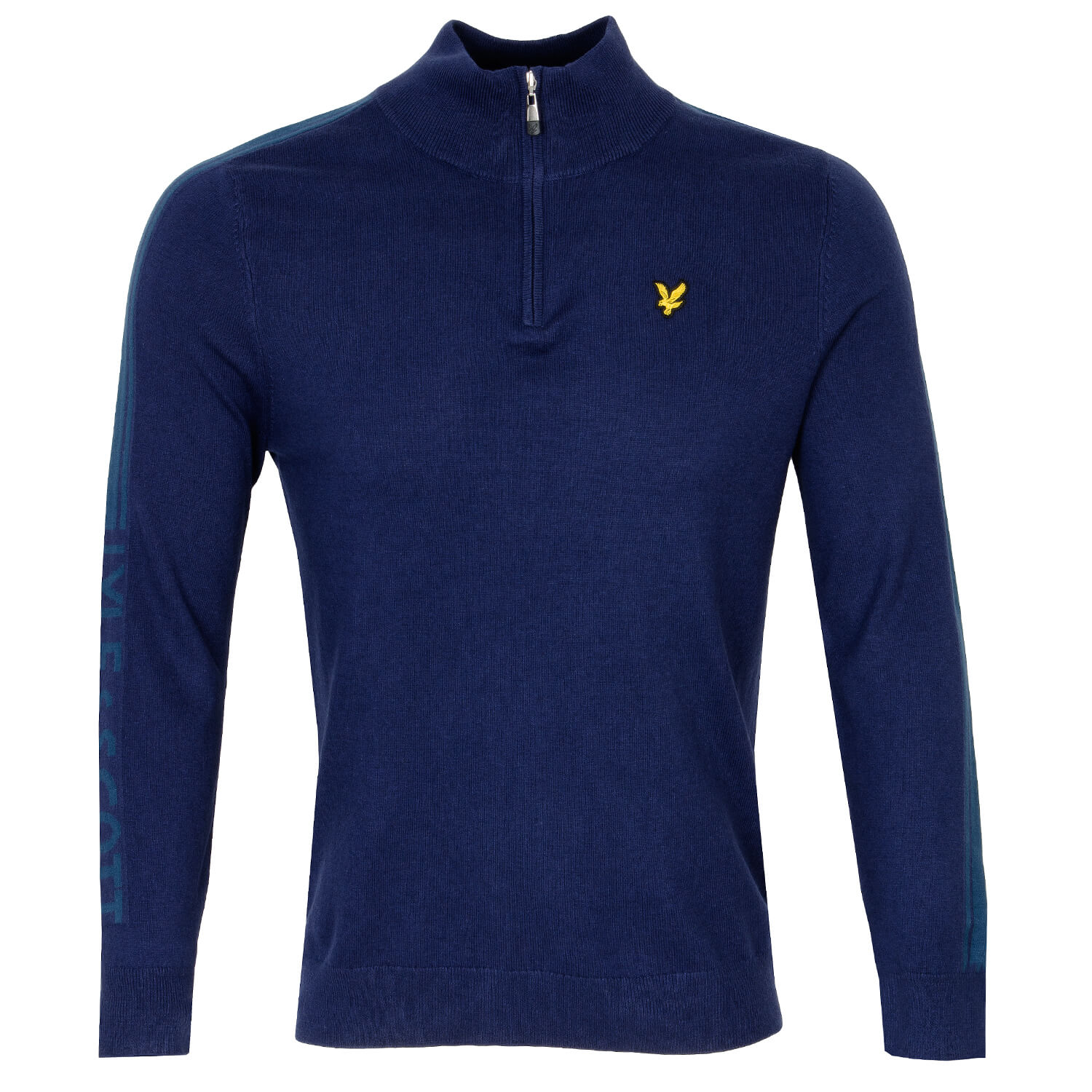 Lyle & Scott Branded Zip Neck Sweater