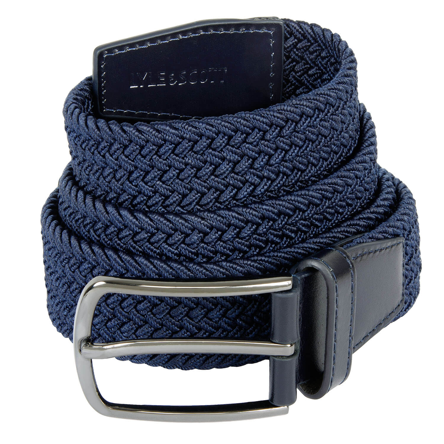 Lyle & Scott Woven Golf Belt Navy | Scottsdale Golf