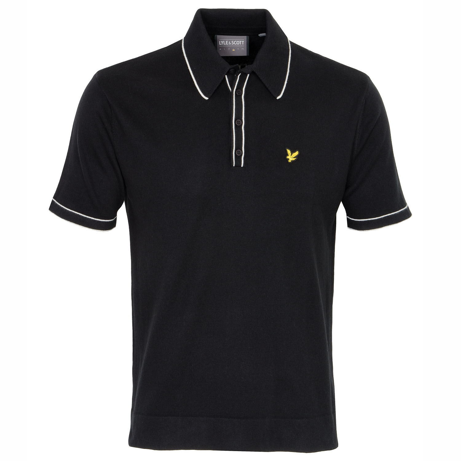Lyle & Scott Knitted Branded Golf Polo Shirt