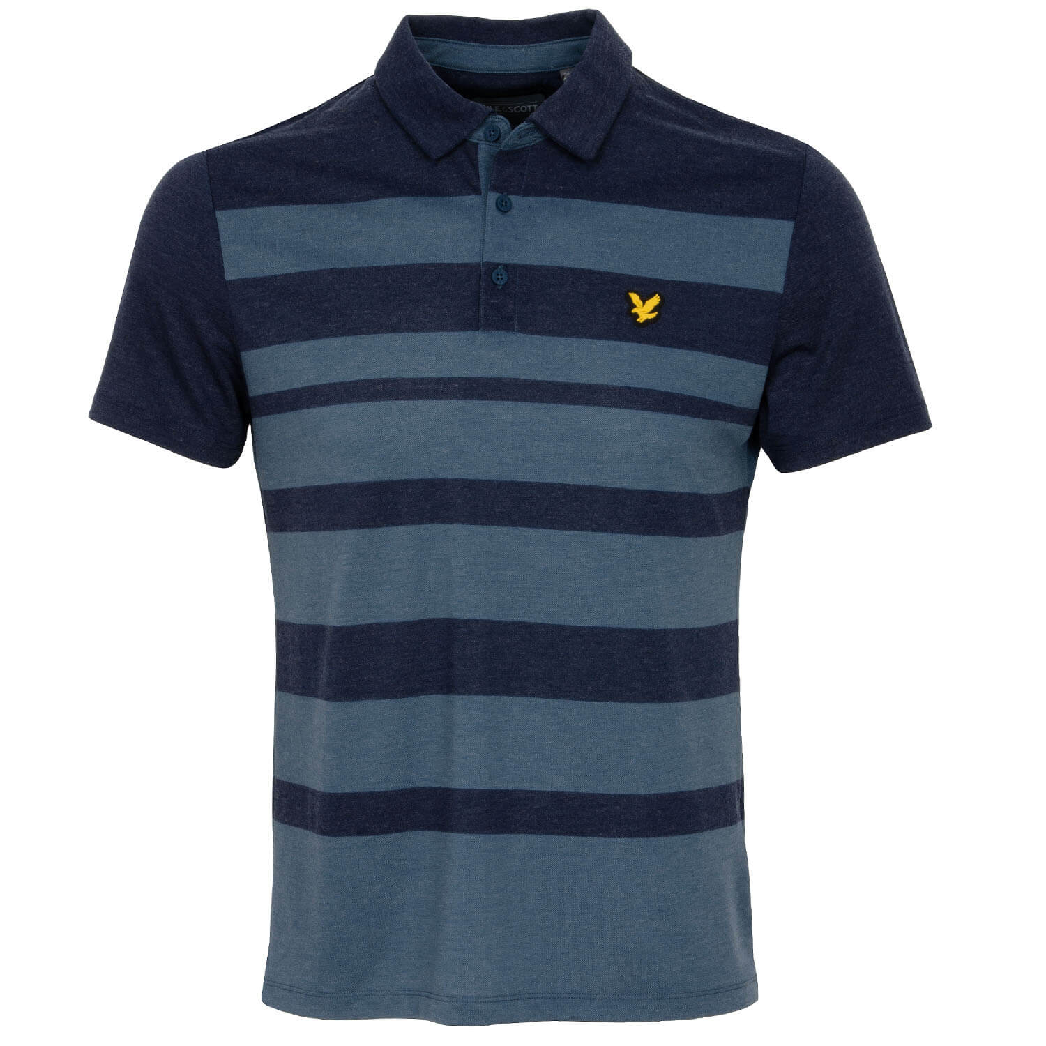 Lyle & Scott Lightweight Wide Stripe Golf Polo Shirt