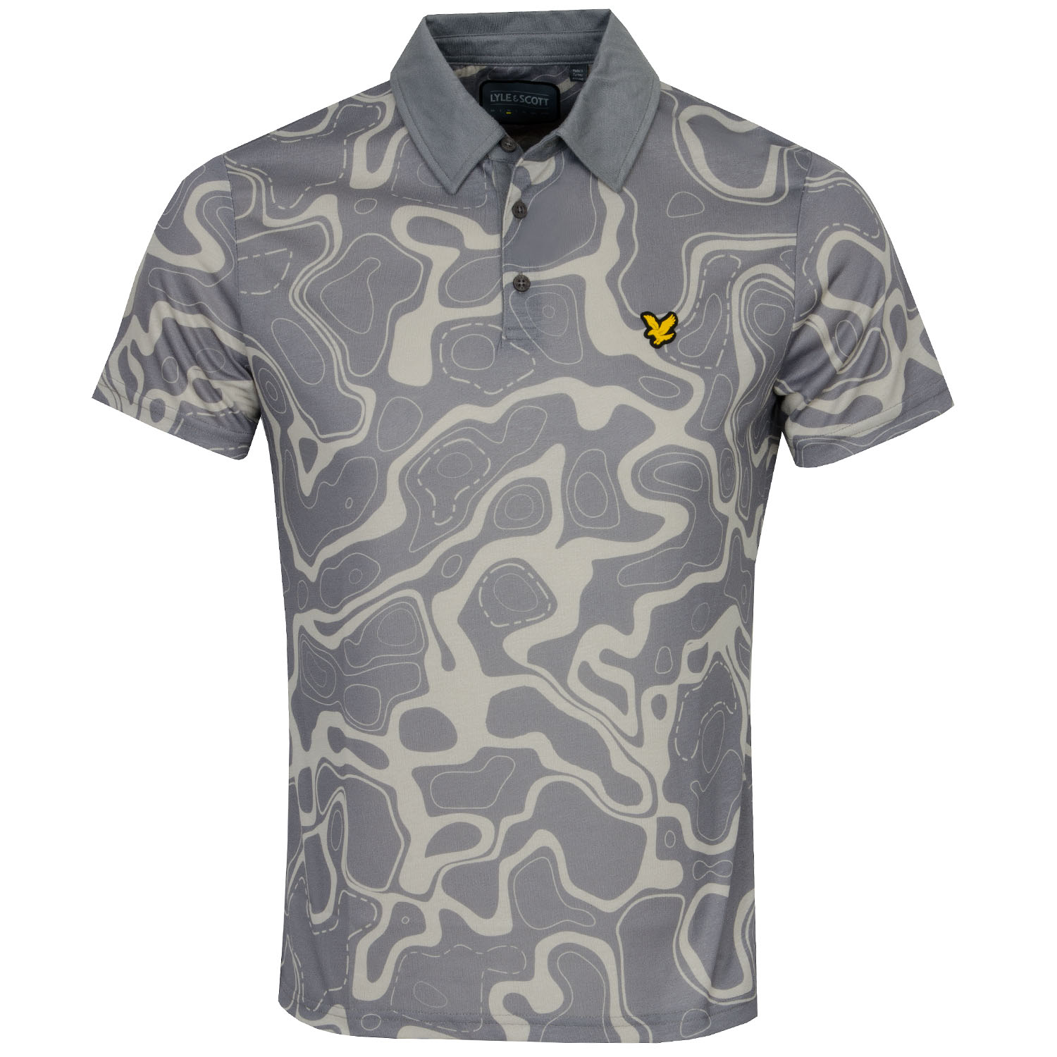 Lyle & Scott Contour Golf Polo Shirt Warm Dust/Blush Grey | Scottsdale Golf
