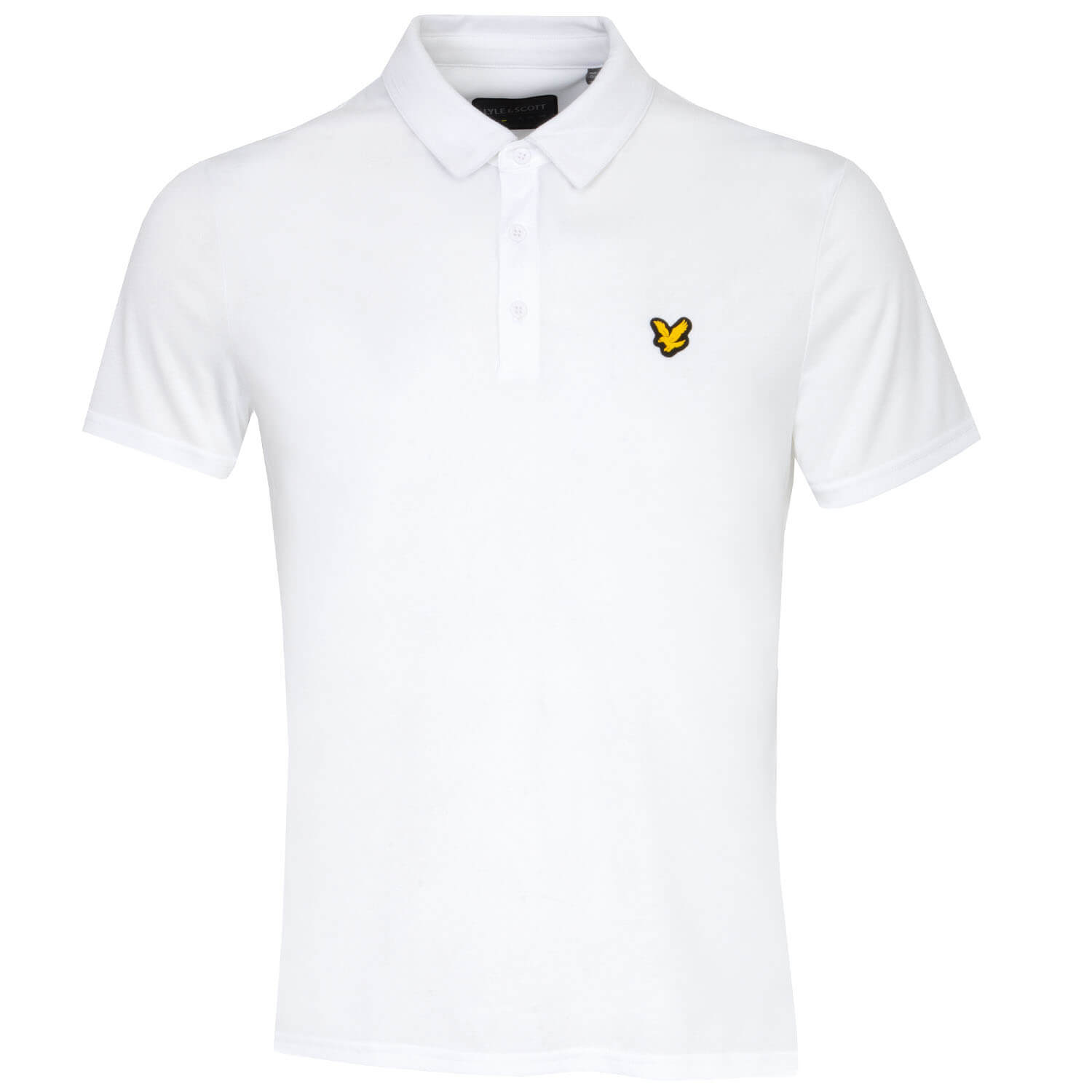 Lyle & Scott Jacquard Polo Shirt White | Scottsdale Golf