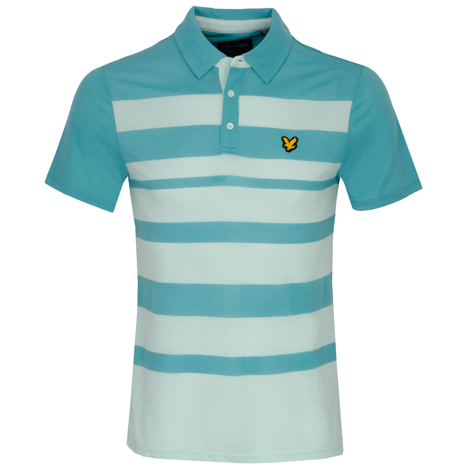 Lyle & Scott Lightweight Wide Stripe Golf Polo Shirt