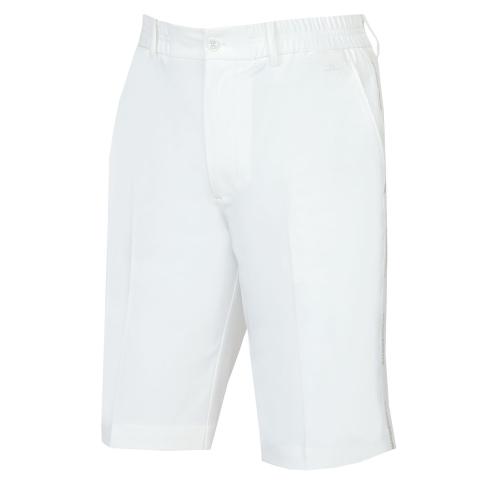 J Lindeberg Stuart Stripe Golf Shorts White