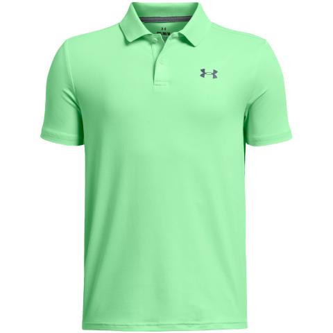 Under Armour Performance Junior Golf Polo Shirt Matrix Green