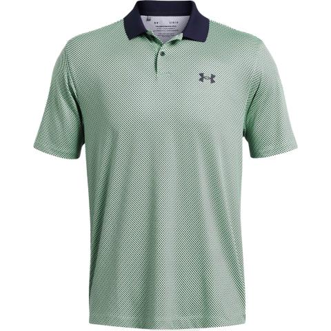 Under Armour Performance 3.0 Golf Polo Shirt White/Matrix Green