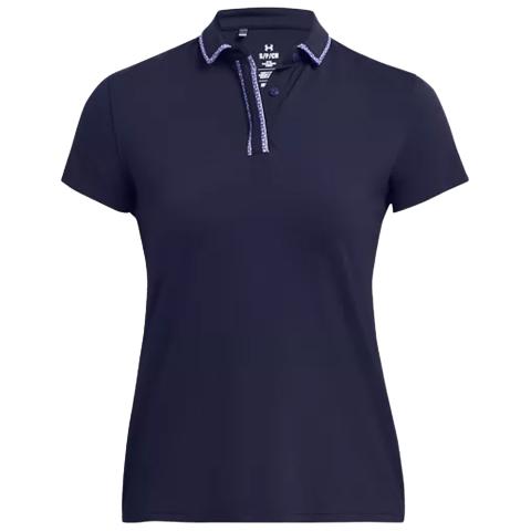 Under Armour Iso-Chill SS Ladies Golf Polo Shirt Midnight Navy/Starlight