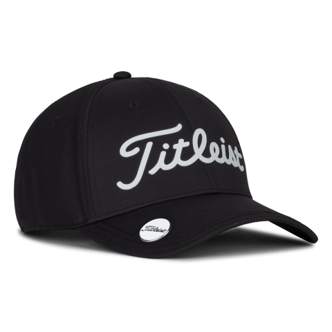 Titleist Players Performance Ball Marker Adjustable Golf Cap Black/White