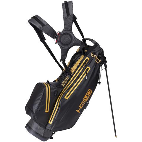 Sun Mountain H2NO Lite Waterproof Golf Stand Bag Steel/Black/Gold