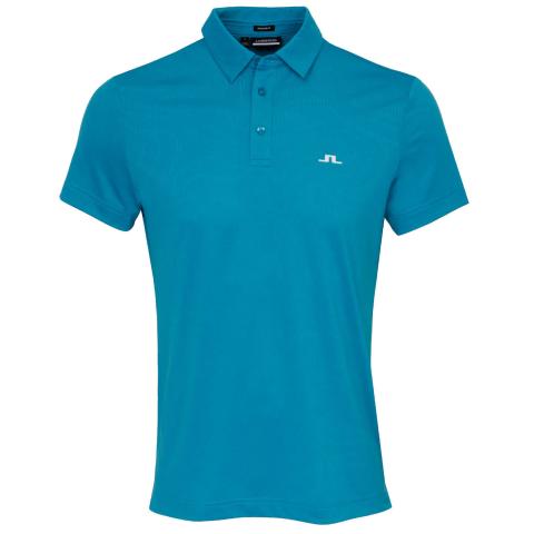 J Lindeberg Spiral Polo Shirt Enamel Blue | Scottsdale Golf