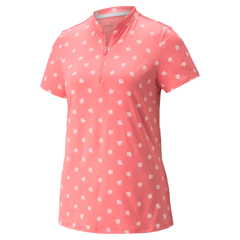 PUMA MATTR Hibiscus Ladies Golf Polo Shirt