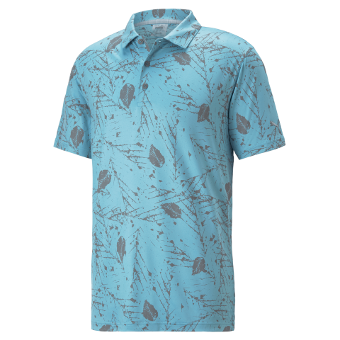 PUMA Cloudspun Frequency Polo Shirt Dusty Aqua/Quiet Shade | Scottsdale ...