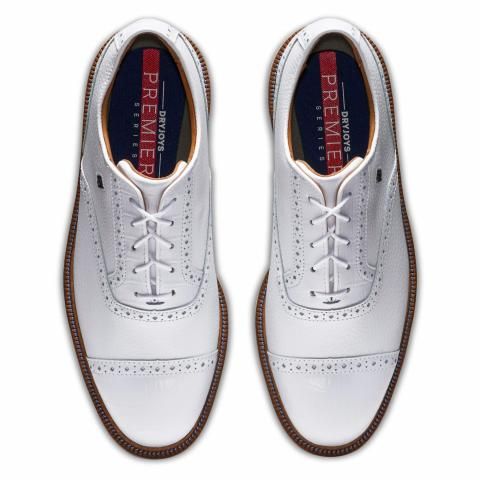 FootJoy Premiere Series Tarlow Golf Shoes #53903 White/White Cap 