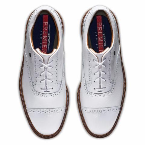 FootJoy Premiere Series Tarlow Golf Shoes #53903 White/White Cap FootJoy Premiere Series Tarlow Golf Shoes #53903 White/White Cap
