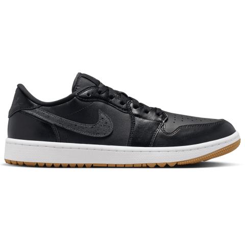 Nike Air Jordan 1 Low Golf Shoes Black/Anthracite/Gum Med Brown/White