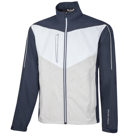 Galvin Green Armstrong Gore-Tex Paclite Waterproof Golf Jacket Navy/Cool Grey/White