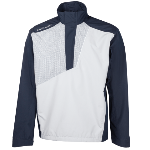 Galvin Green Axley Gore-Tex Half Zip Waterproof Golf Jacket Navy/Cool Grey/White