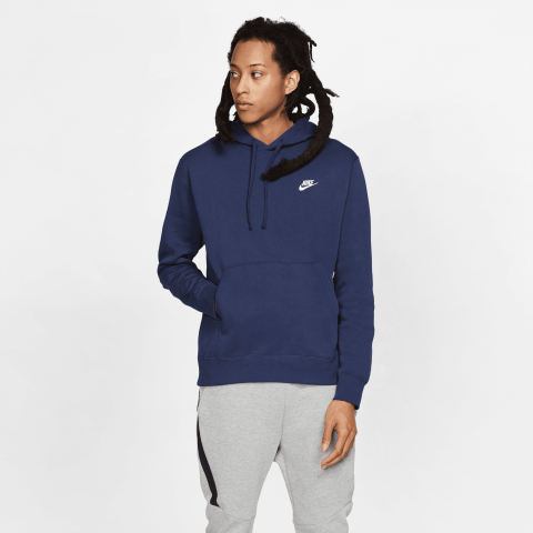 Nike Sportswear Club Fleece Pullover Hoodie Midnight Navy/White |  Scottsdale Golf