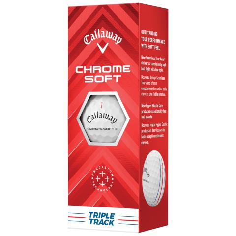 Callaway Chrome Soft Triple Track Golf Balls - 4 for 3 Promo