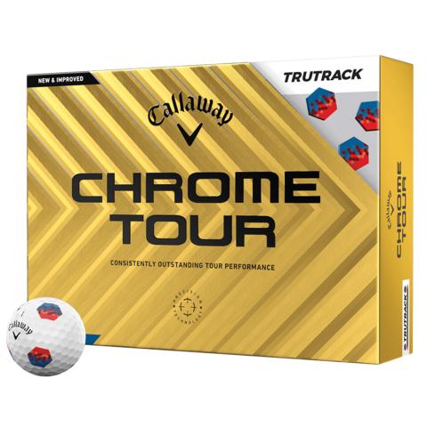 Callaway Chrome Tour Tru Track Golf Balls White