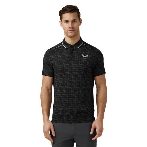 Castore Printed Tech Golf Polo Shirt
