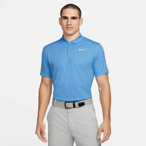 nike collarless golf polo