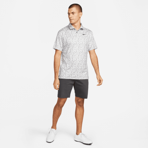 Nike Dri FIT Tour Polo Micro Camo Golf Polo Shirt Photon Dust/Black ...