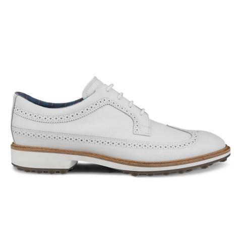 ECCO Classic Hybrid Kiltie Golf Shoes White