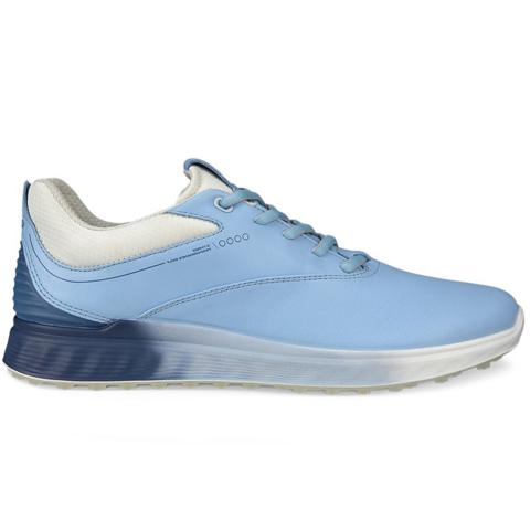 ECCO S Three Gore-Tex Ladies Golf Shoes Blue Bell/Retro Blue