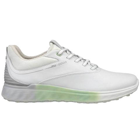 ECCO S Three Gore-Tex Ladies Golf Shoes White/Matcha