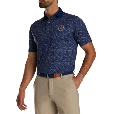 FootJoy US Open Pinecone Print Golf Polo Shirt