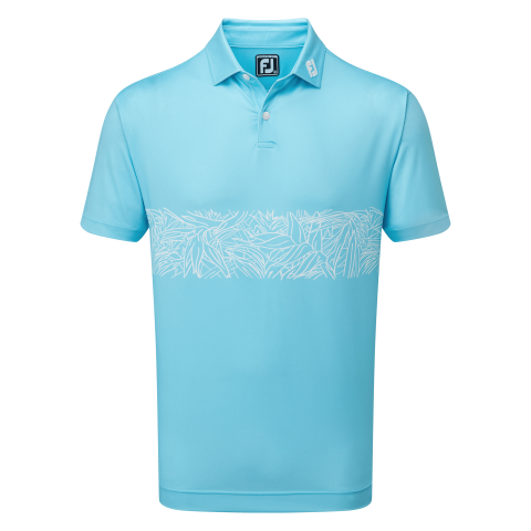 FootJoy Tropical Chestband Lisle Golf Polo Shirt
