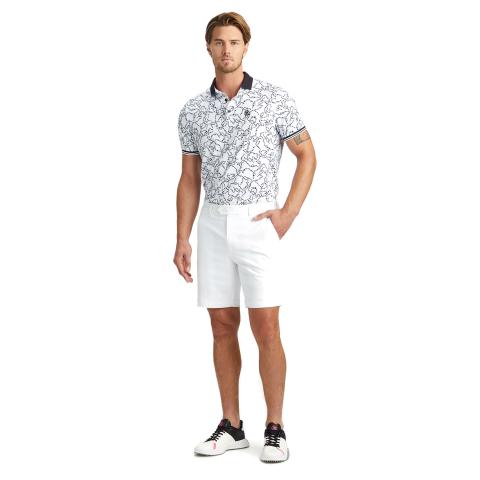G/FORE Star Dust Rib Collar Tech Jersey Golf Polo Shirt