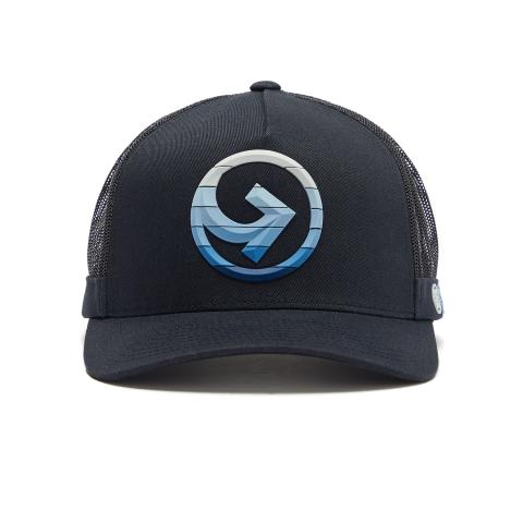 G/FORE Striped Quarter G Cotton Twill Trucker Hat