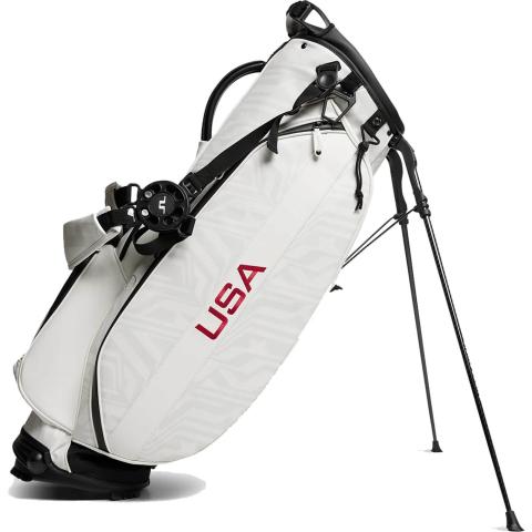 J Lindeberg x USA Play Golf Stand Bag US Golf White