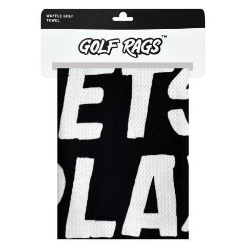 Golf Rags Lets Play for Money Waffle Golf Towel