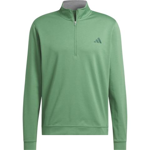 adidas Elevated 1/4 Zip Neck Golf Sweater Preloved Green