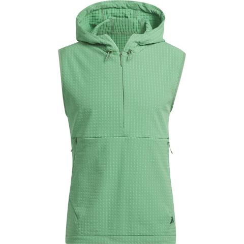 adidas Ultimate365 Tour WIND.RDY Zip Neck Vest Jacket Preloved Green